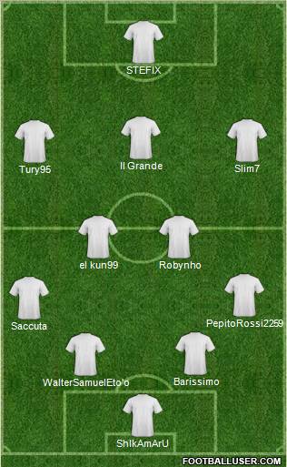 Pro Evolution Soccer Team Formation 2011