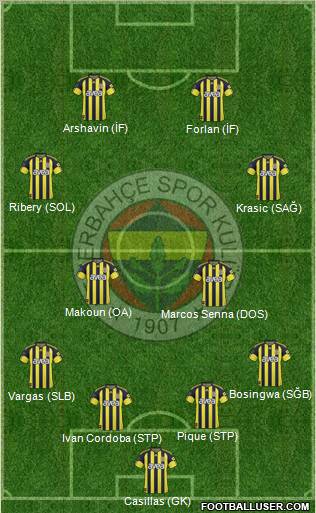 Fenerbahçe SK Formation 2011