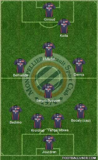 Montpellier Hérault Sport Club Formation 2011