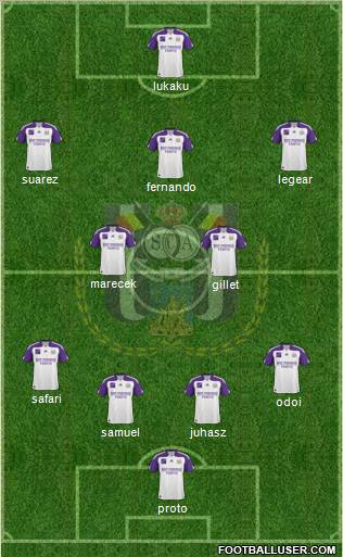 RSC Anderlecht Formation 2011