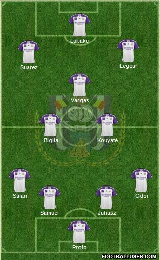 RSC Anderlecht Formation 2011
