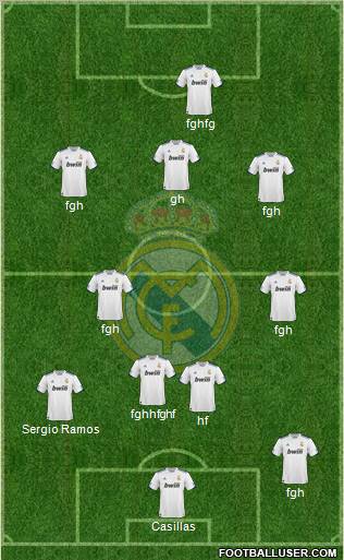 Real Madrid C.F. Formation 2011