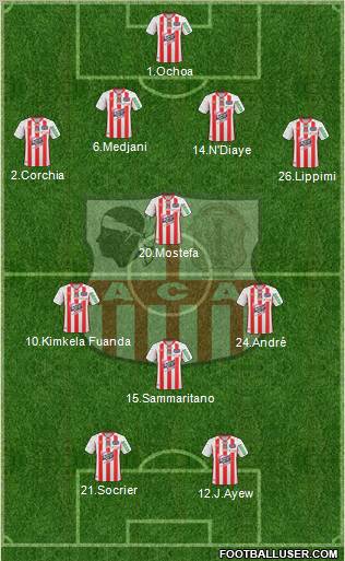 Athletic Club Ajaccien Football Formation 2011