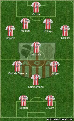 Athletic Club Ajaccien Football football formation