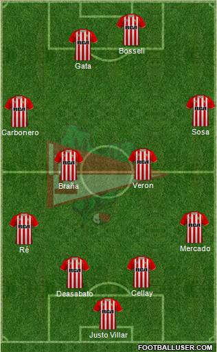 Estudiantes de La Plata Formation 2011