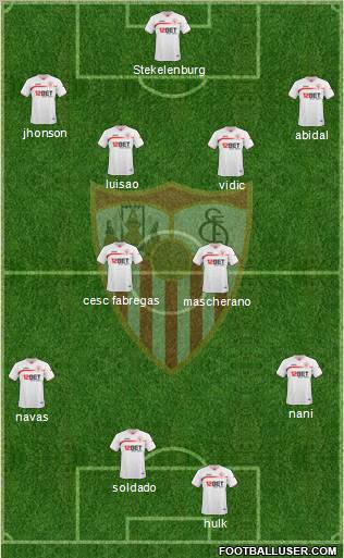Sevilla F.C., S.A.D. Formation 2011