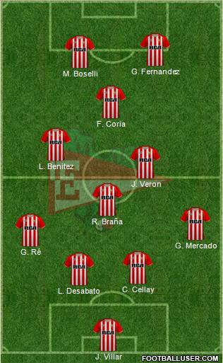 Estudiantes de La Plata Formation 2011