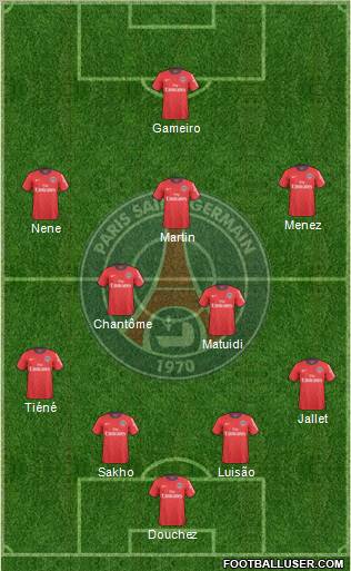 Paris Saint-Germain Formation 2011