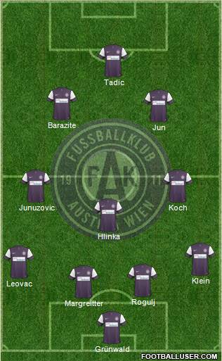 FK Austria Wien Formation 2011