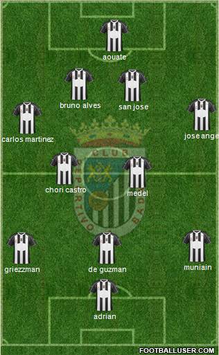 C.D. Badajoz S.A.D. football formation