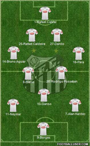 Santos FC Formation 2011