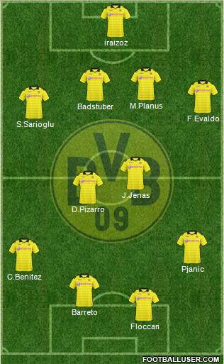 Borussia Dortmund Formation 2011