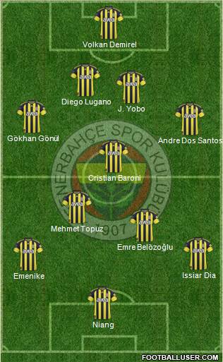 Fenerbahçe SK Formation 2011