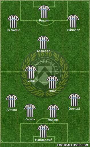Udinese Formation 2011