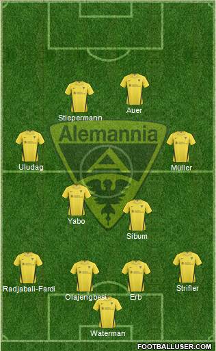 TSV Alemannia Aachen football formation