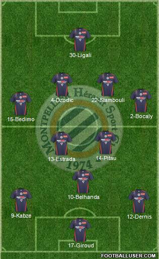 Montpellier Hérault Sport Club Formation 2011