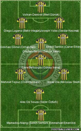 Fenerbahçe SK Formation 2011