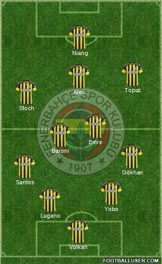 Fenerbahçe SK Formation 2011