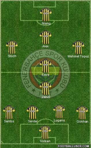 Fenerbahçe SK Formation 2011