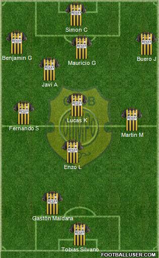 Olimpo de Bahía Blanca football formation