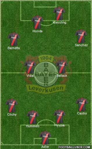Bayer 04 Leverkusen Formation 2011
