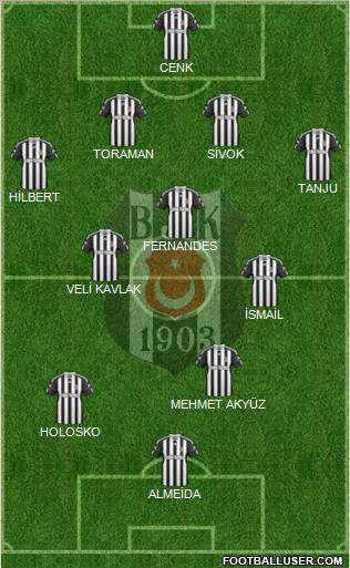 Besiktas JK Formation 2011