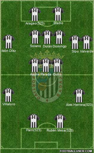 C.D. Badajoz S.A.D. football formation