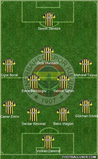 Fenerbahçe SK Formation 2011