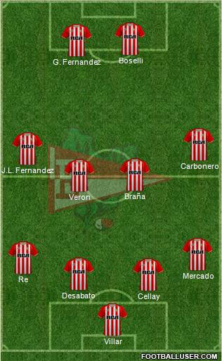 Estudiantes de La Plata Formation 2011