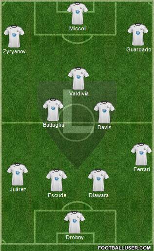 Legia Warszawa Formation 2011