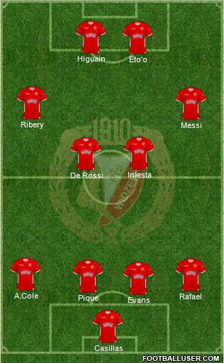 Widzew Lodz Formation 2011