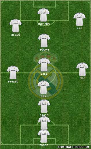 Real Madrid C.F. Formation 2011