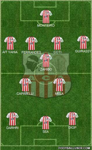 Athletic Club Ajaccien Football football formation