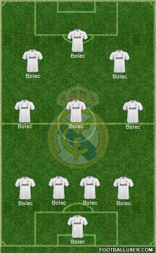 Real Madrid C.F. Formation 2011