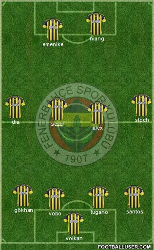 Fenerbahçe SK Formation 2011