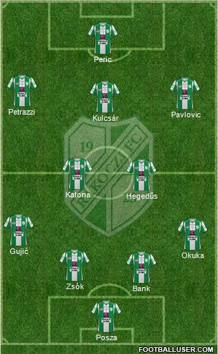 Kaposvári Rákóczi FC Formation 2011