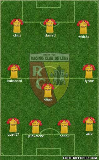 Racing Club de Lens Formation 2011