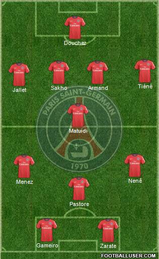 Paris Saint-Germain Formation 2011