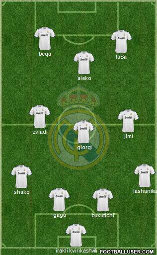 Real Madrid C.F. Formation 2011