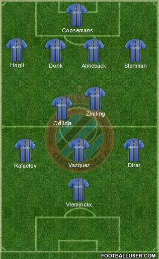 Club Brugge KV Formation 2011