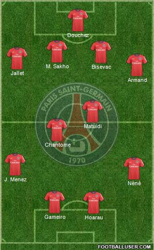 Paris Saint-Germain Formation 2011