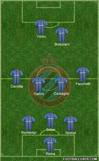 Club Brugge KV Formation 2011