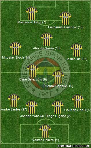 Fenerbahçe SK Formation 2011