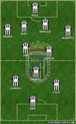 C.D. Badajoz S.A.D. Formation 2011