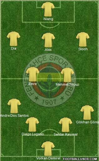 Fenerbahçe SK Formation 2011