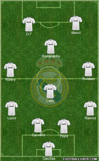 Real Madrid C.F. Formation 2011