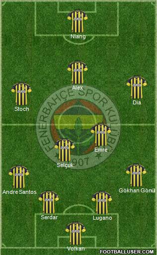 Fenerbahçe SK Formation 2011