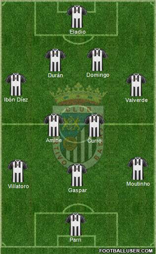 C.D. Badajoz S.A.D. football formation