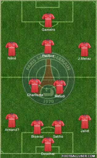 Paris Saint-Germain Formation 2011