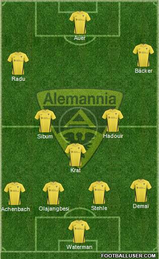 TSV Alemannia Aachen football formation